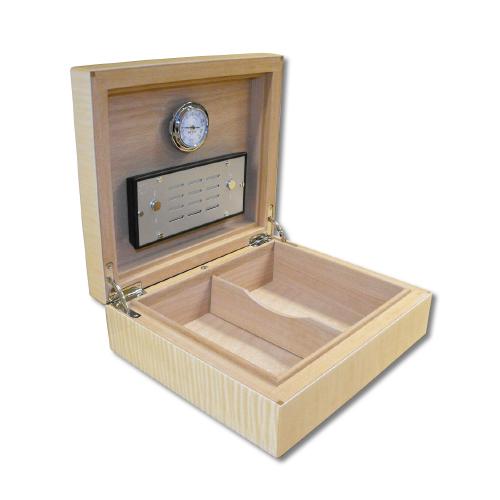 Elie Bleu Humidor - Fruit Natural Sycamore - 30 Cigar Capacity