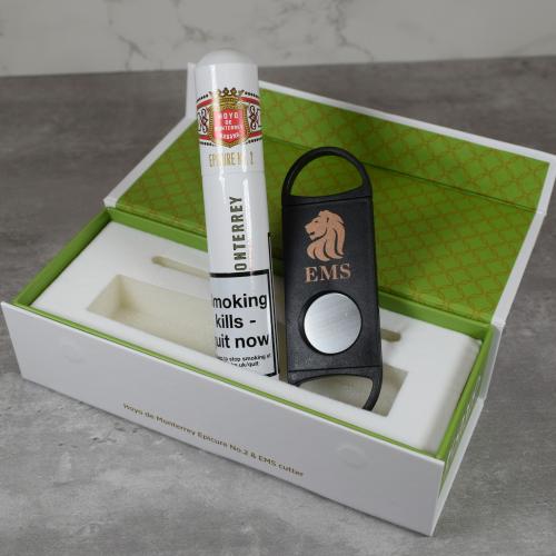 Hoyo de Monterrey Epicure No. 2 Magnetic Gift Box - 1 Cigar and Cutter