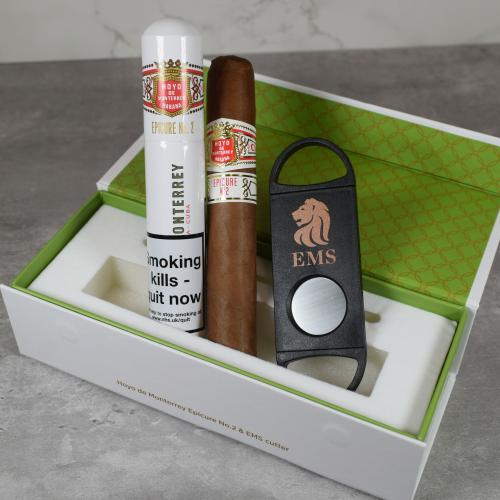 Hoyo de Monterrey Epicure No. 2 Magnetic Gift Box - 1 Cigar and Cutter