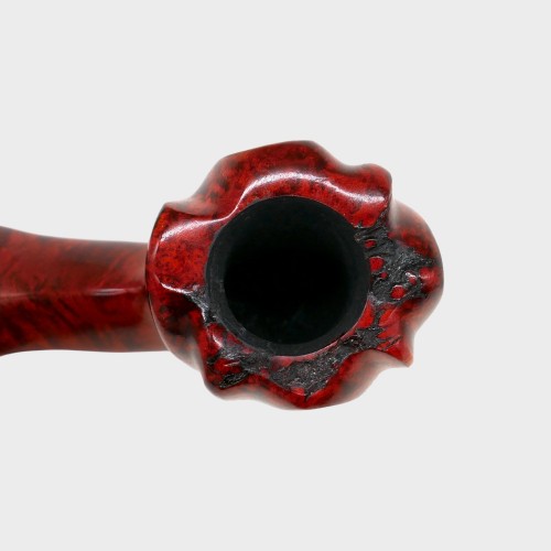 SLIGHT SECONDS Erik Nording Freehand Orange Grain 2 Fishtail Pipe (EN252)