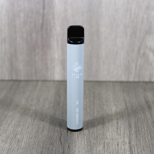 Elf Bar 600 Disposable Vape Bar - Lychee Ice - 10 Pack