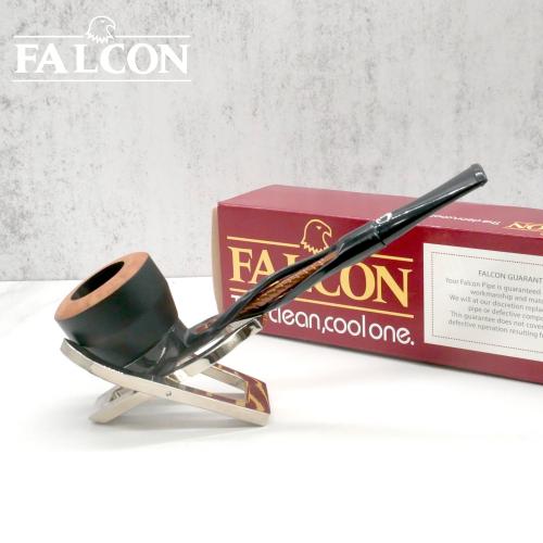 Falcon Shillelagh Copper Twisted Black Bowl Fishtail Pipe (FAL502)