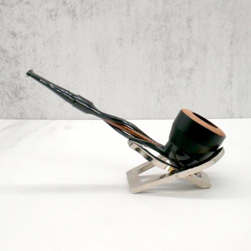 Falcon Shillelagh Copper Twisted Black Bowl Fishtail Pipe (FAL502)