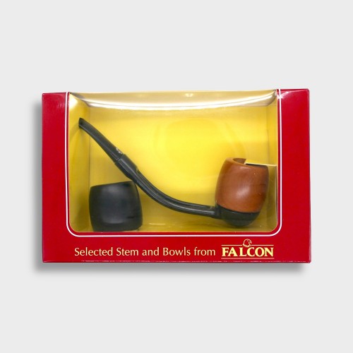 Falcon Hunter Pipe & Bowl Gift Set - Bent Fishtail (FAL666)