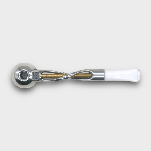 Falcon Shillelagh Twist Replacement Stem - White Chrome & Gold