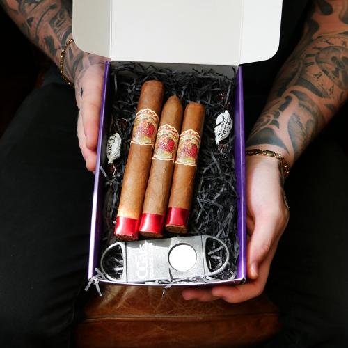 My Father for Fathers Day Gift Sampler - 3 Cigars & Cutter