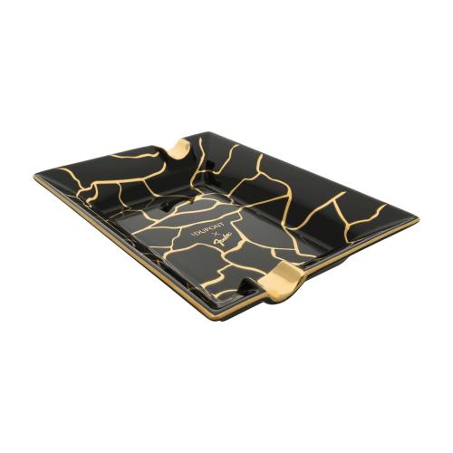 ST Dupont Cigar Ashtray - Fender - Black & Gold