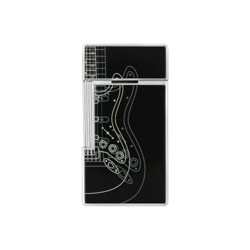 ST Dupont Lighter - Biggy - Fender - Black & Chrome