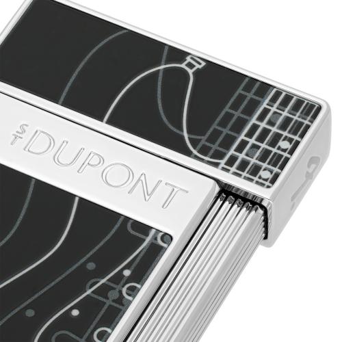 ST Dupont Lighter - Slimmy - Fender - Black & Chrome