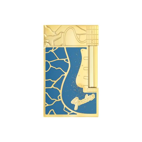 ST Dupont Lighter - Ligne 2 - Fender - Blue & Gold