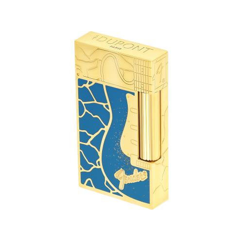 ST Dupont Lighter - Ligne 2 - Fender - Blue & Gold