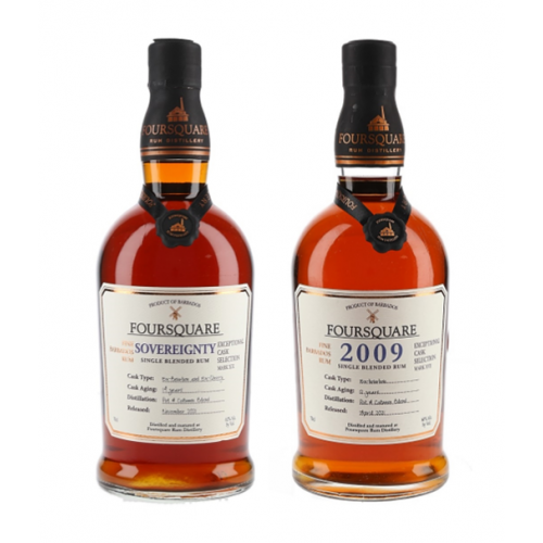 SPECIAL OFFER BUNDLE DEAL - Foursquare Sovereignty & Foursquare 12 Year Old 2009 Rum