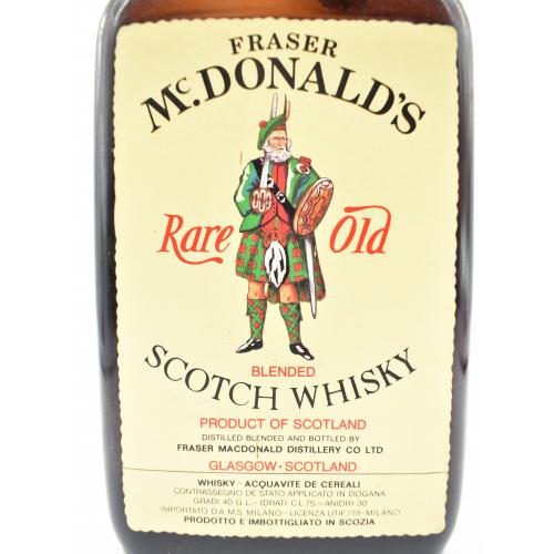 Fraser McDonalds Rare Old Blend Scotch Whisky - 75cl 40%