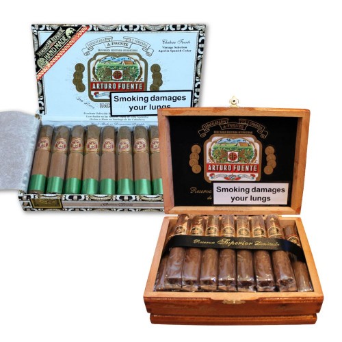 JANUARY SALE - Arturo Fuente Don Carlos and Chateau Fuente Cigar - 2 x Boxes (25) Bundle Deal