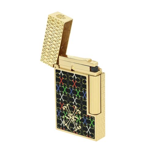 ST Dupont Lighter - Ligne 2 - Fuente Black & Yellow Gold