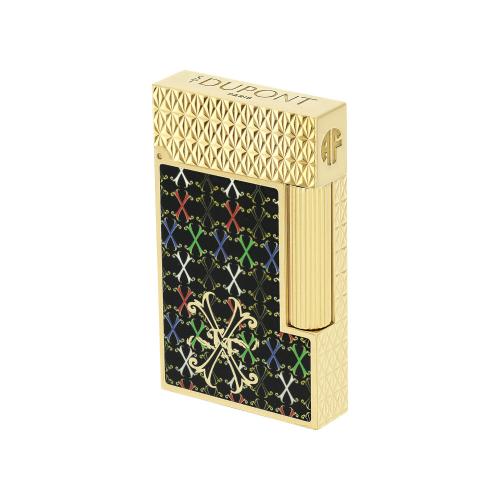 ST Dupont Lighter - Ligne 2 - Fuente Black & Yellow Gold