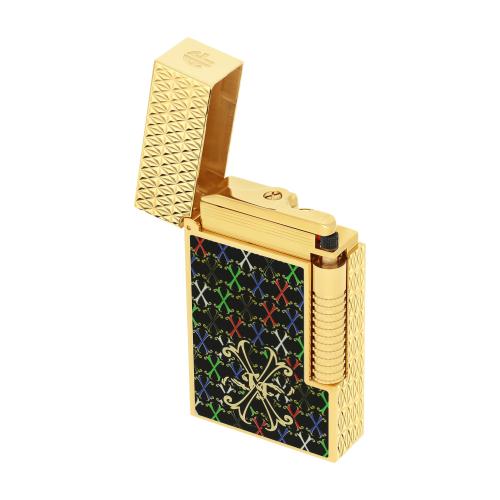 ST Dupont Lighter - Le Grand -  Fuente Yellow Gold