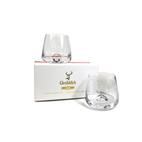 Glenfiddich 21 year old Reserva Rum Cask Finish & 2 Complimentary Glasses - 40% 70cl
