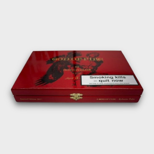 Arturo Fuente God of Fire Don Carlos Robusto Tubos Cigar - Box of 10
