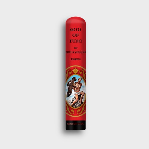 Arturo Fuente God of Fire Don Carlos Robusto Tubos Cigar - Box of 10