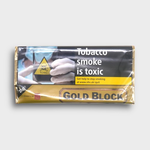 Gold Block Pipe Tobacco 25g Pouch