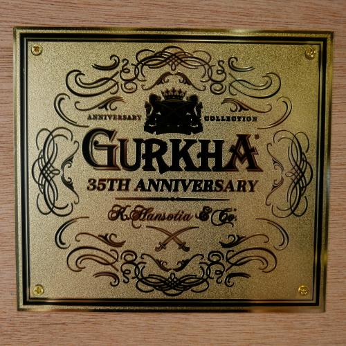 LIMITED EDITION - Gurkha 35th Anniversary Wood 150 Count Humidor - 75 Cigars Included