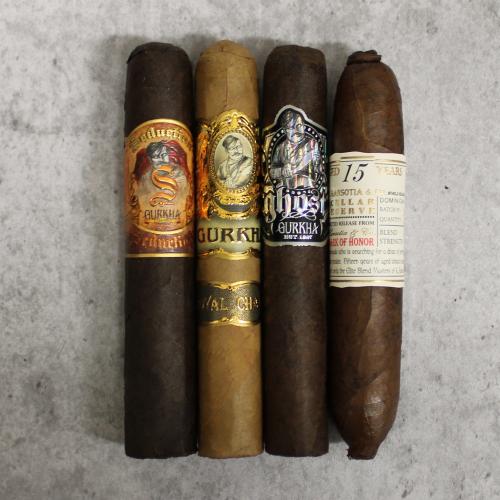 Gurkha 3 + 1 Robusto Cigar Selection - Pack of 4
