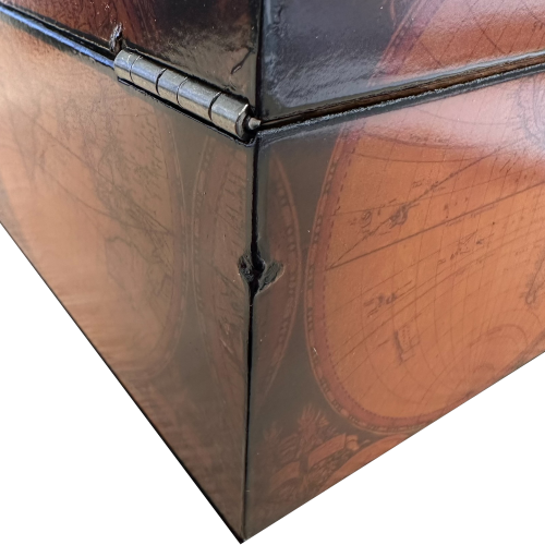 SLIGHT SECONDS - Old World Antique Map Humidor - 25 Capacity