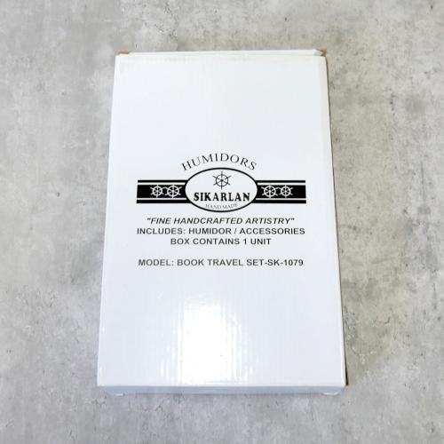 Book Style Desk Top Humidor - 5 Cigar Capacity