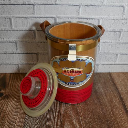 Rare Empty H.Upmann 25 Noellas Vintage Replica Glass Jar