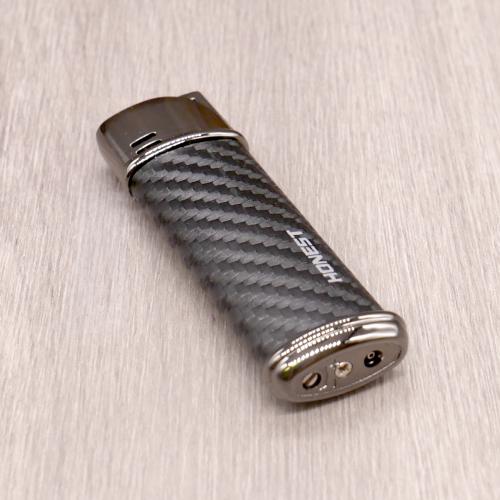 Honest Carroll Cigar Lighter - Black & Gunmetal Jet Lighter (HON219)