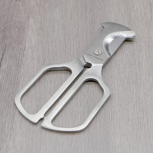 J Cure London Chrome Cigar Scissor Cutter (End of Line)