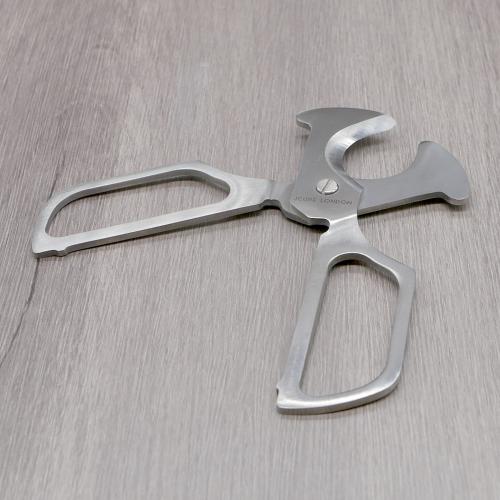 J Cure London Chrome Cigar Scissor Cutter (End of Line)