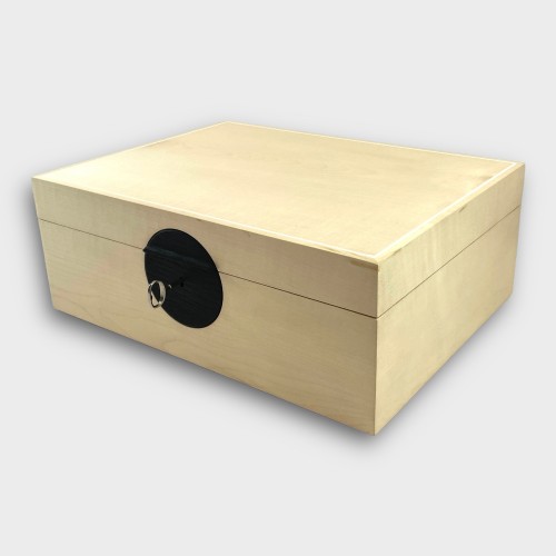 Jonathon Vaiksaar Artemis Medium Humidor - Bleached Sycamore - 120 Cigar Capacity