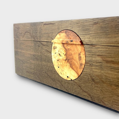 Jonathon Vaiksaar Artemis Small Regular Humidor - Smoked Oak - 70 Cigar Capacity