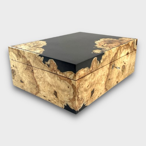 Jonathon Vaiksaar River Large Humidor - Horse Chestnut - 180 Cigar Capacity