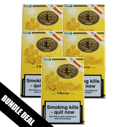 Jose L Piedra Brevas Cigar - 5 Packs of 5 (25) Bundle Deal
