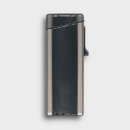 Eurojet Jet Lighter with Punch Cut and Rest - Gunmetal & Black