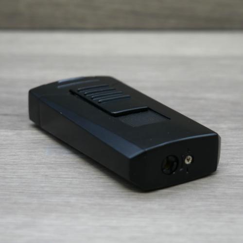 Eurojet Race Angled Twin Jet Flame Lighter - Black