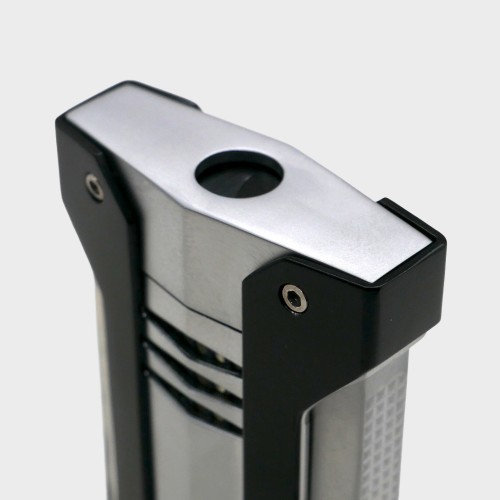 Winjet Torch Jet Lighter - Satin Chrome & Black