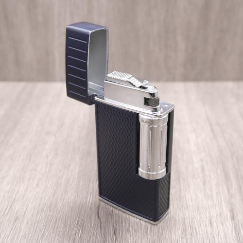 Colibri Julius Classic Double-Flame Cigar Lighter - Navy & Chrome