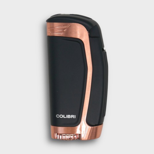 Colibri E3 Triple Jet Flame Lighter - Black & Rose Gold