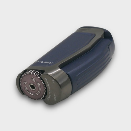 Colibri E3 Triple Jet Flame Lighter - Navy & Gunmetal