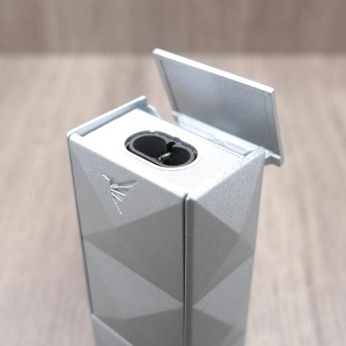 Colibri Quasar II Handheld Double-Flame Cigar Lighter - Silver
