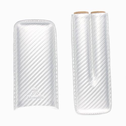 Mantis NeoCase Cigar Case - Silver - Fits 2 Cigars