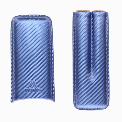 Mantis NeoCase Cigar Case - Blue - Fits 2 Cigars