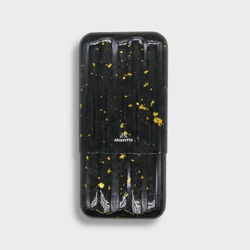 Mantis LuxForge Cigar Case - Gold - Fits 3 Cigars