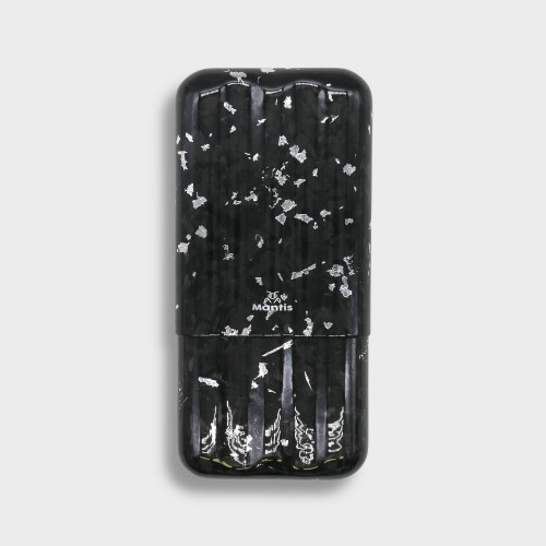 Mantis LuxForge Cigar Case - Platinum - Fits 3 Cigars