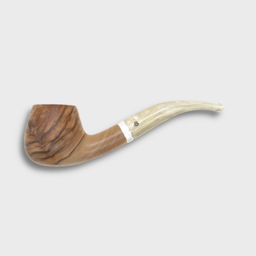 Mr Brog Olive Consul 82 Fishtail 9mm Filter Pipe (MB6860)