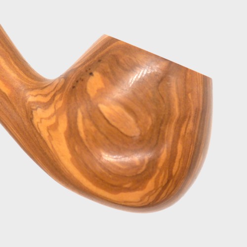 SLIGHT SECONDS Mr Brog Olive Consul 82 Fishtail 9mm Filter Pipe (MB7158)